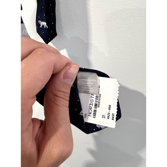 NWT Nordstrom Silk Matching Adult Child Ties Winter Holiday Polar Bear - Picture 7 of 9